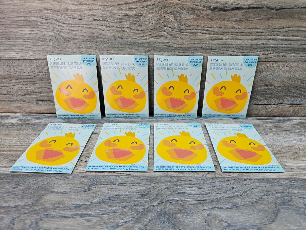 Spalife Feeling Like A Spring Chick Lip And Under Eye Masks with Green Tea